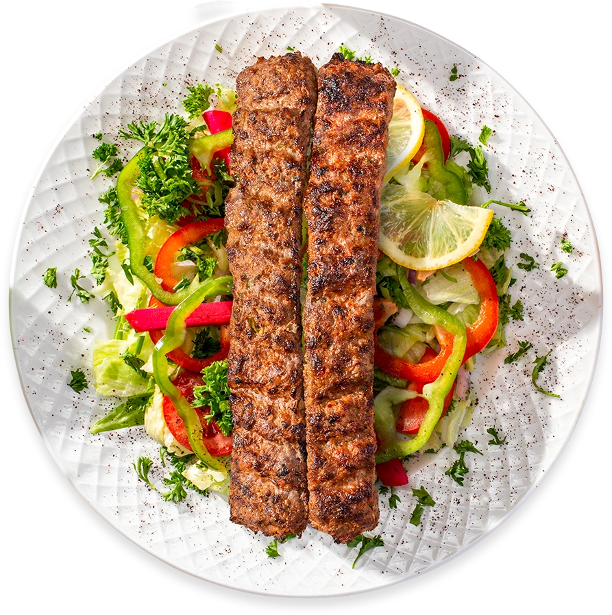 Beef Shami Over Salad