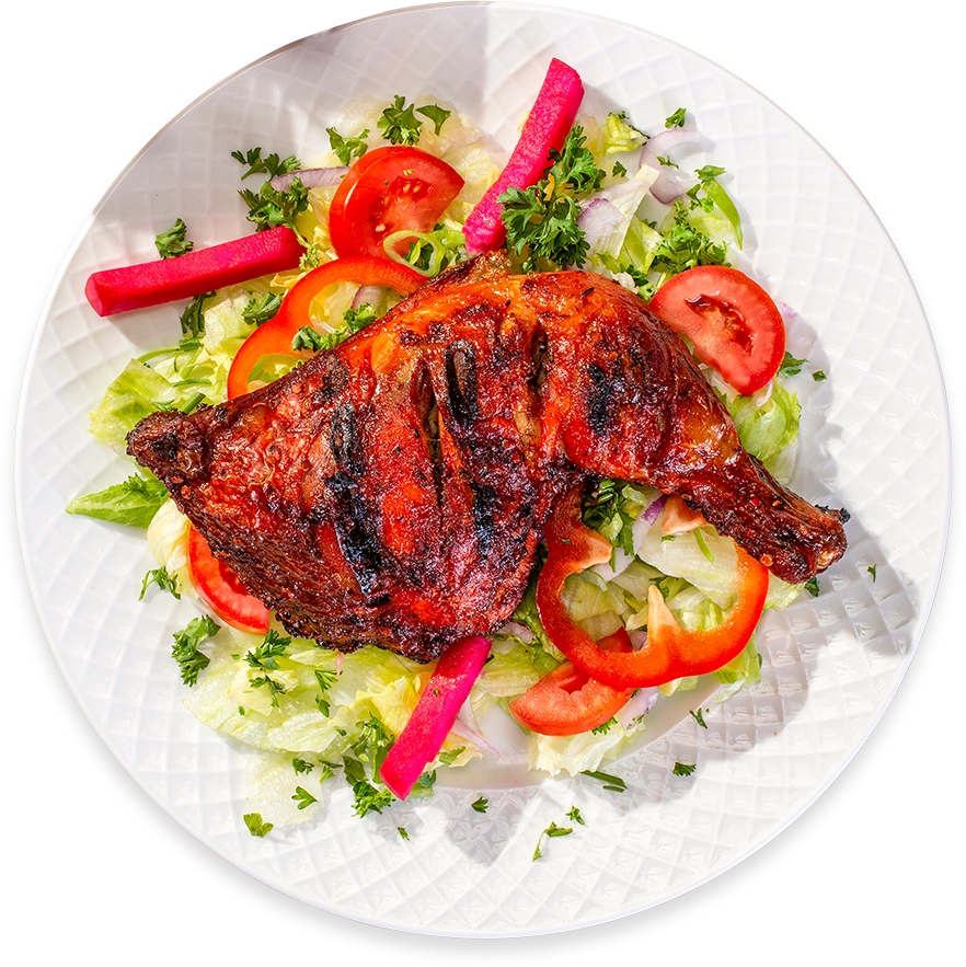 Chicken Tandoori Over Salad