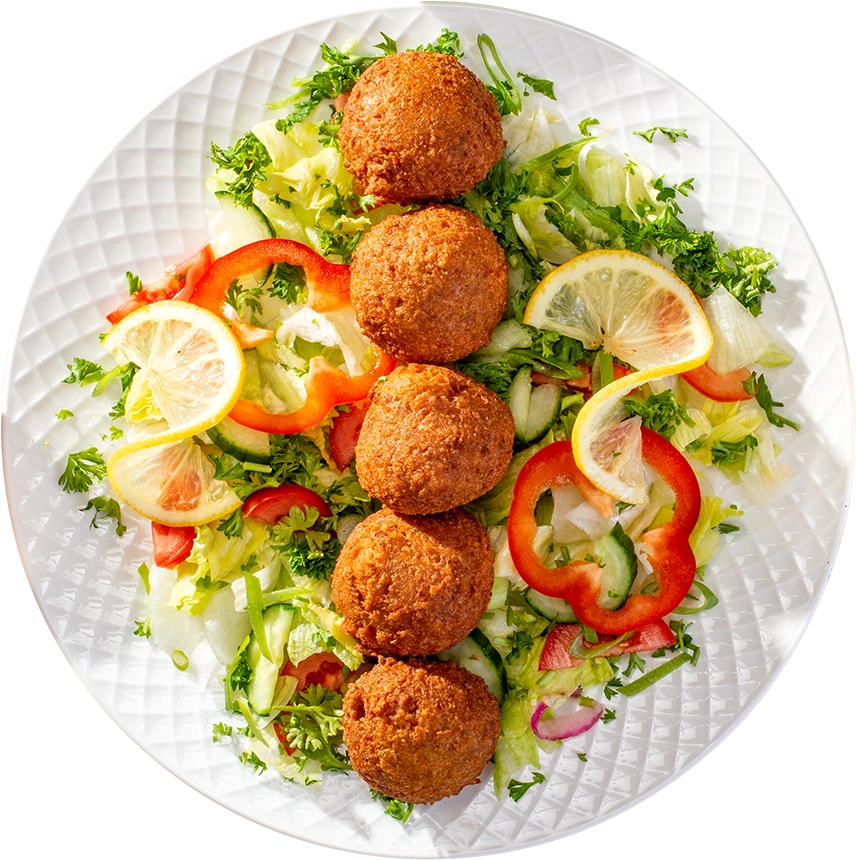 Falafel Over Salad