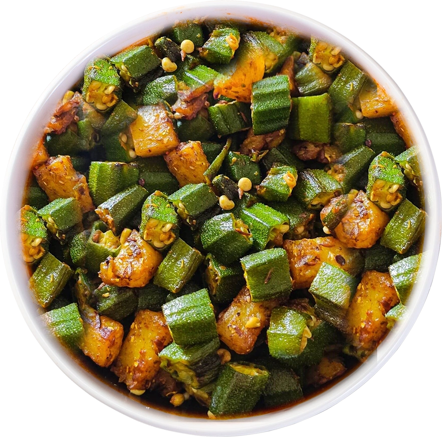 Okra Curry Plate