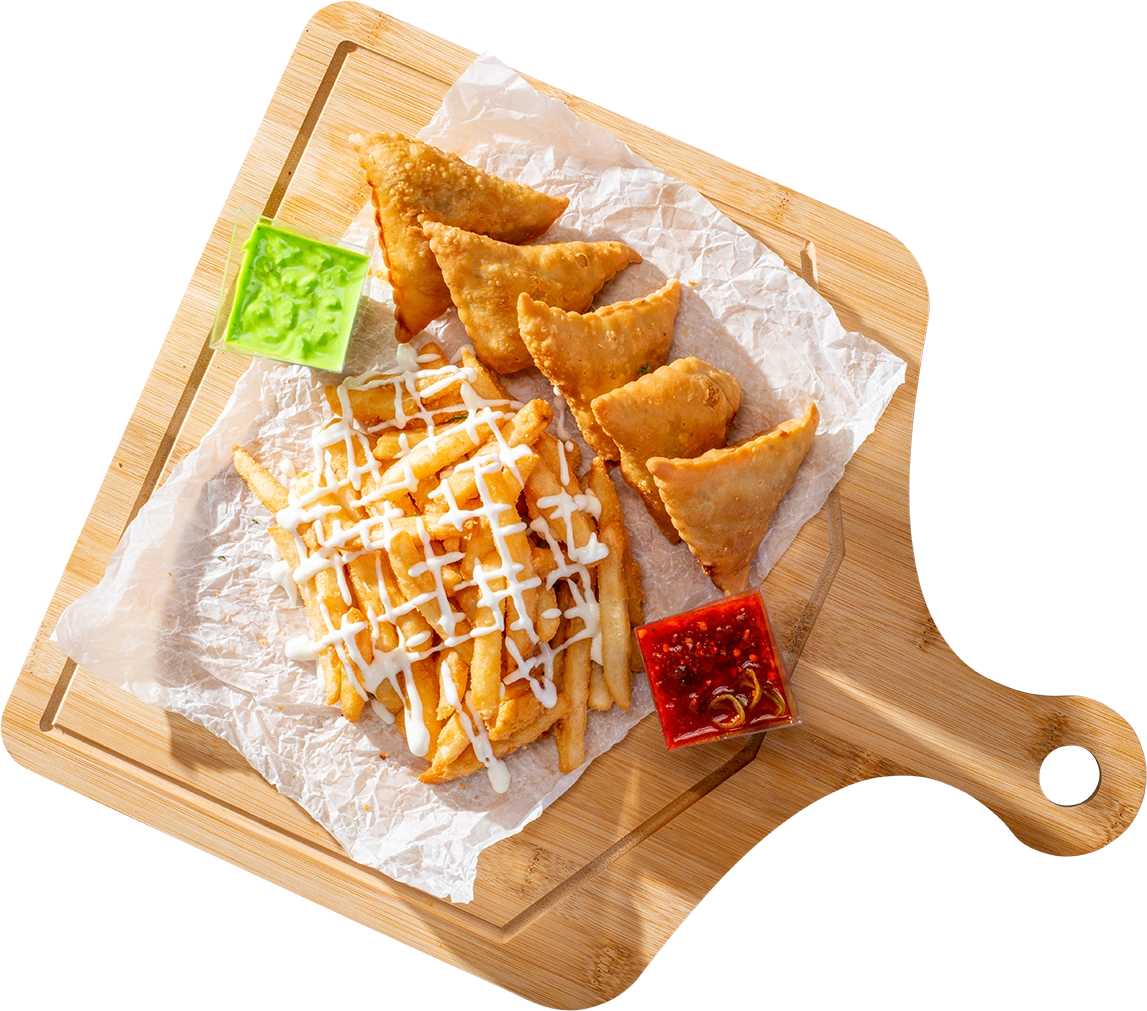 Samosas With Fries